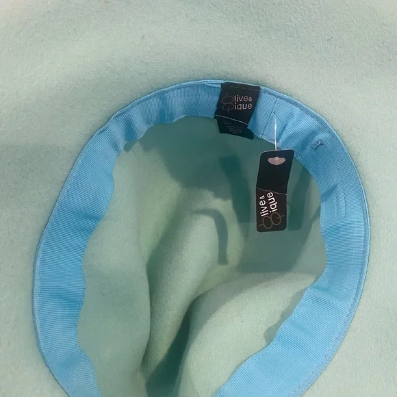 Mint green Fedora hat - Picture 4 of 4